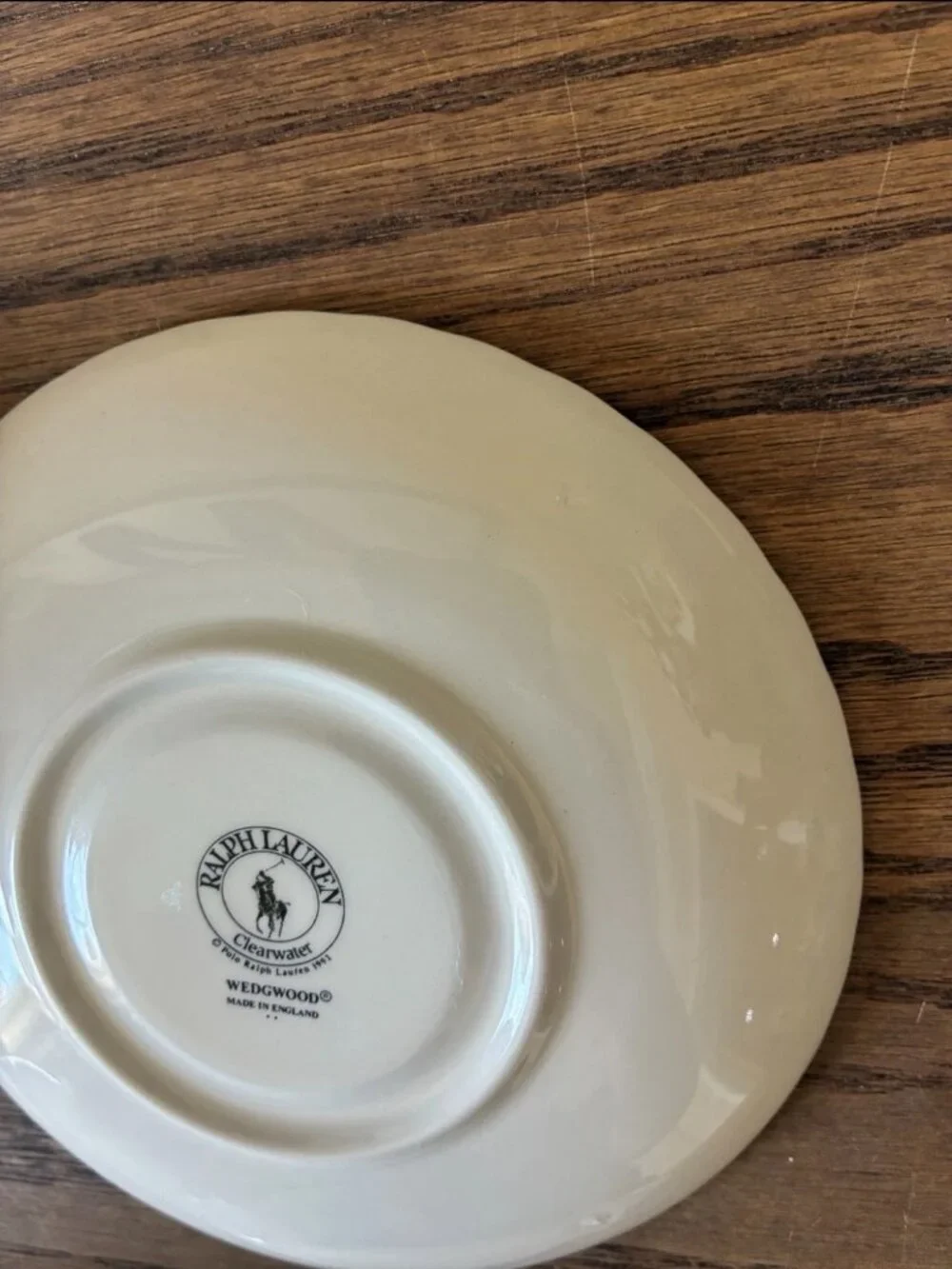 Ralph Lauren Clearwater Wedgwood; 6 Cups 6 Saucers; White